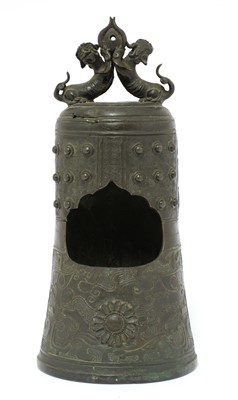 Lot 414 - A bronze censer