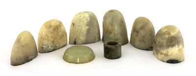 Lot 221 - A collection of Chinese soapstone seals