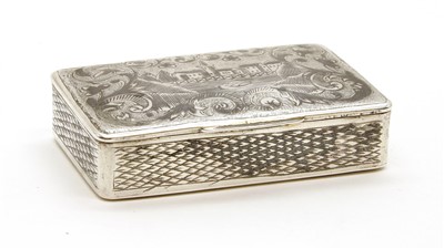 Lot 169 - A Russian silver snuff box