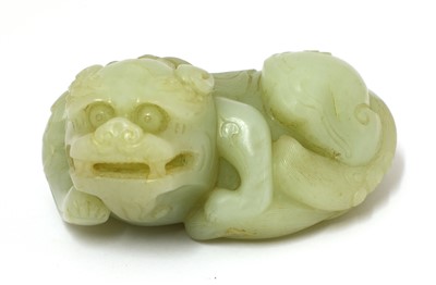 Lot 195 - A Chinese jade carving