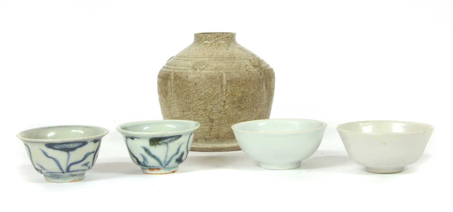 Lot 208 - Two Chinese celadon tea bowls