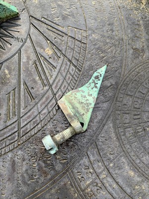 Lot 945 - A rare circular slate sundial by Richard Melvin