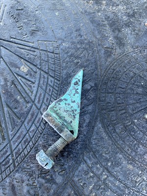 Lot 945 - A rare circular slate sundial by Richard Melvin