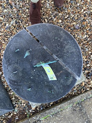 Lot 945 - A rare circular slate sundial by Richard Melvin