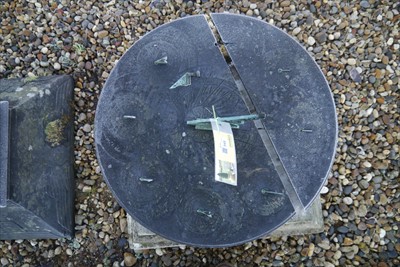 Lot 945 - A rare circular slate sundial by Richard Melvin