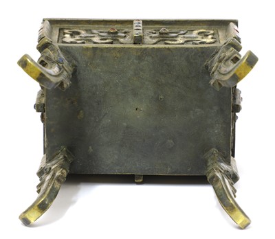 Lot 115 - A Chinese bronze incense burner