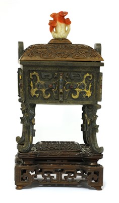 Lot 115 - A Chinese bronze incense burner