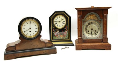Lot 282 - Three mantle clocks