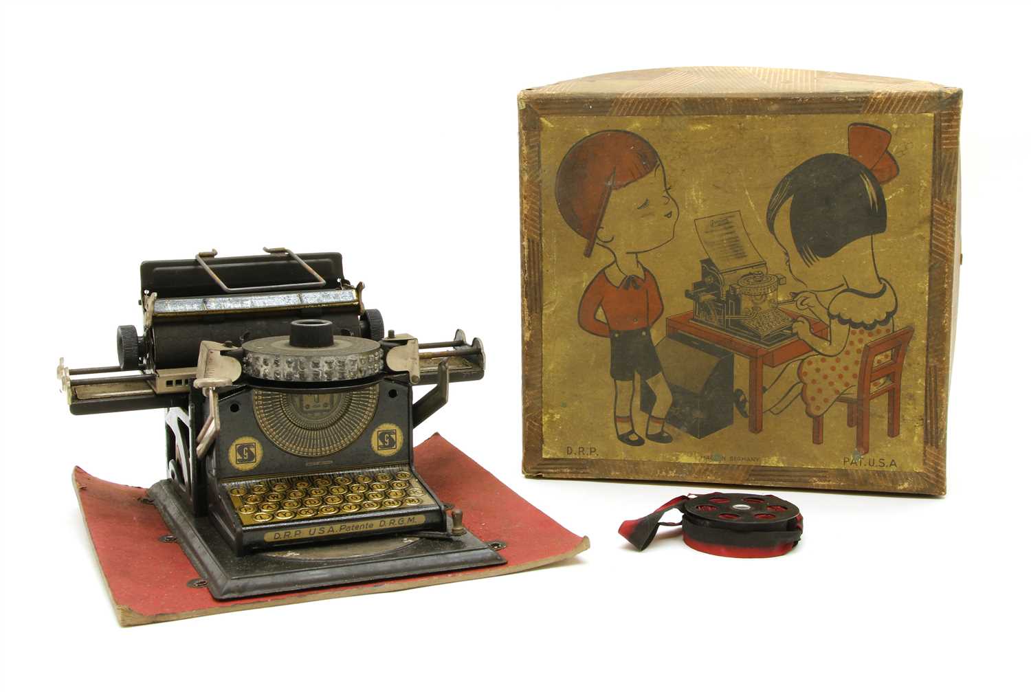 Lot 240 - A German D R P childs typewriter