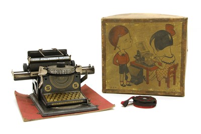 Lot 240 - A German D R P childs typewriter
