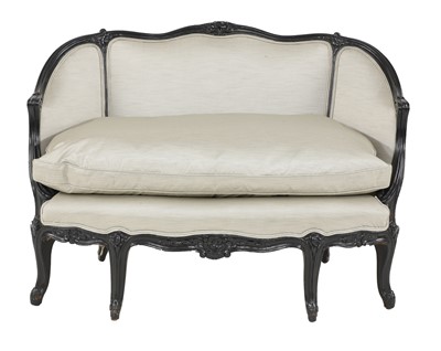 Lot 368 - A small French Louis XV-style settee