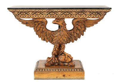Lot 679 - A George II-style marble topped console table