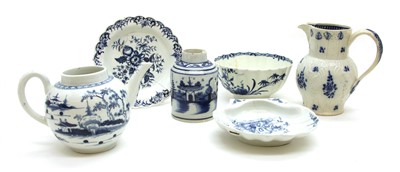 Lot 289 - A collection of 18th century blue and white wares