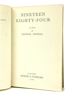 Lot 350 - Orwell, George: Nineteen Eighty-Four.