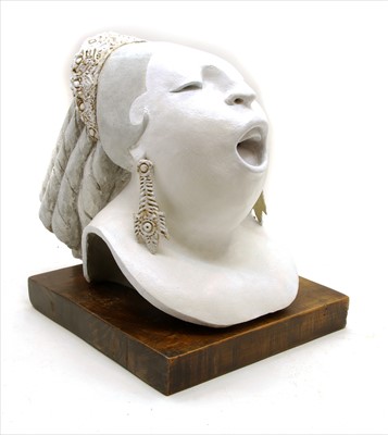 Lot 482 - Jim Haley bust of a white painted female opera singer