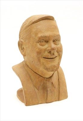 Lot 481 - Jim Haley, pottery bust depicting B Magnusson