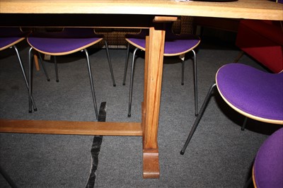 Lot 175 - An oak 'Letchworth' refectory table