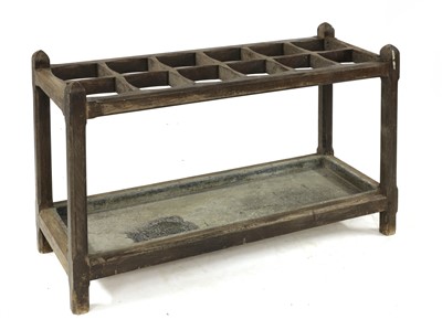 Lot 645 - A large Cotswold School oak hall stand