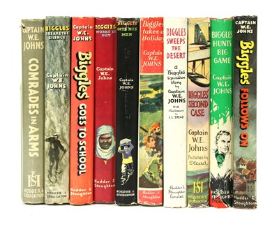 Lot 357 - JOHNS, W. E: 19 BIGGLES First Editions all with Dust Jackets (1948-53)