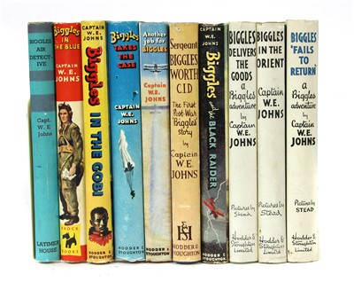 Lot 357 - JOHNS, W. E: 19 BIGGLES First Editions all with Dust Jackets (1948-53)