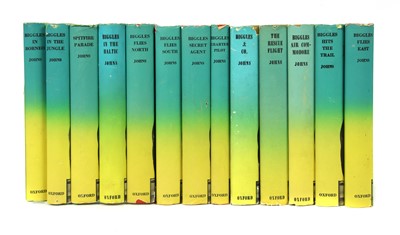 Lot 349 - JOHNS, W. E: BIGGLES, Complete set of: The Air Adventures of Biggles. 20 volumes