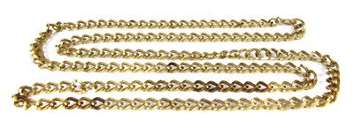 Lot 50 - A 9ct gold curb link chain