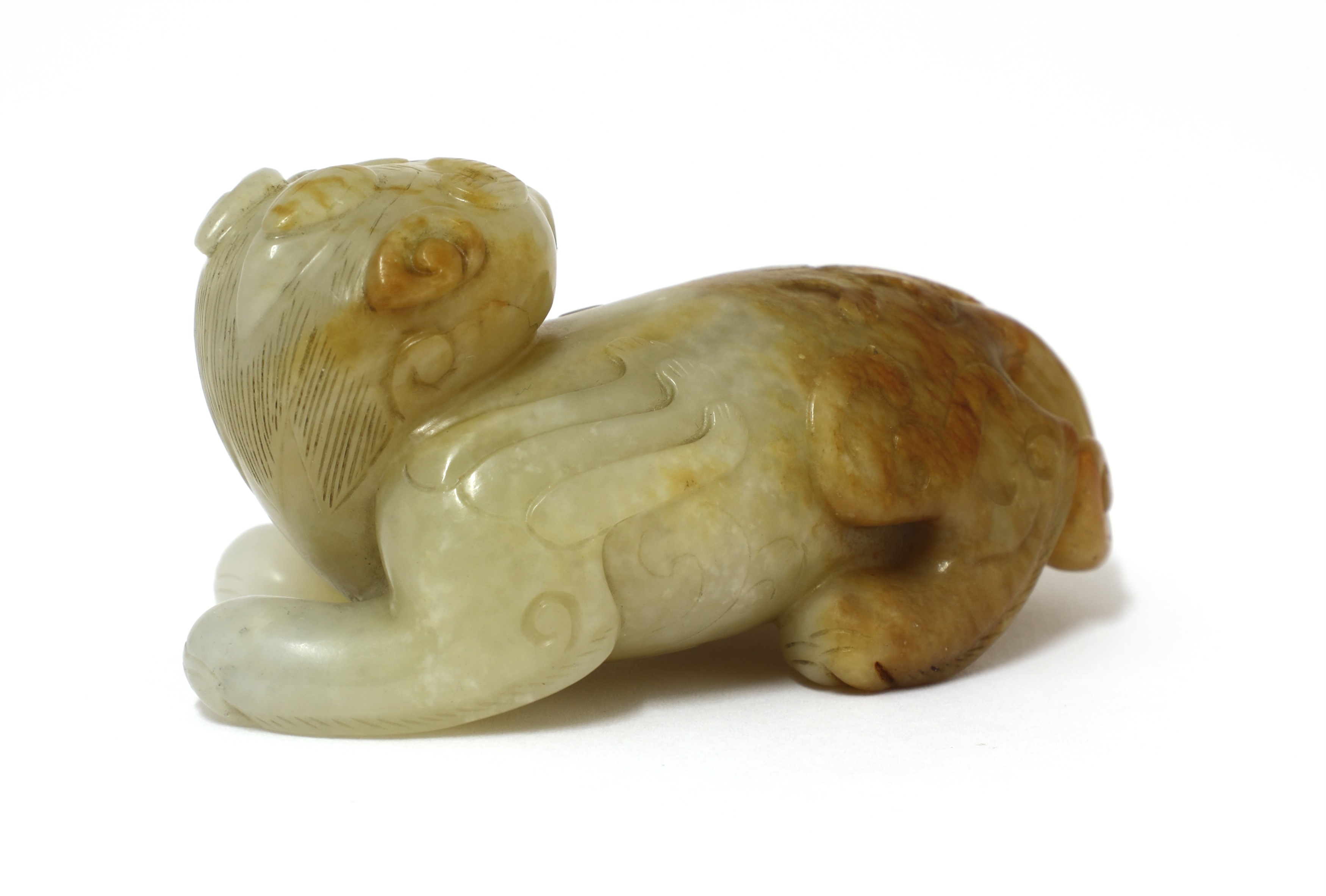 Lot 197 - A Chinese jade carving,