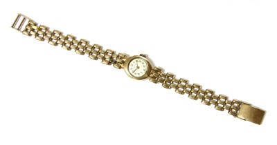 Lot 58 - A 9ct gold Rodania mechanical bracelet watch
