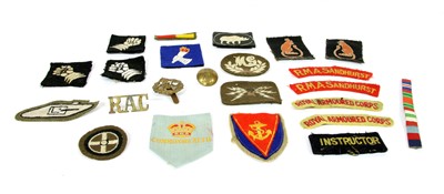 Lot 88 - Various military badges