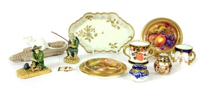 Lot 383 - Ceramics including two Royal Worcester dishes