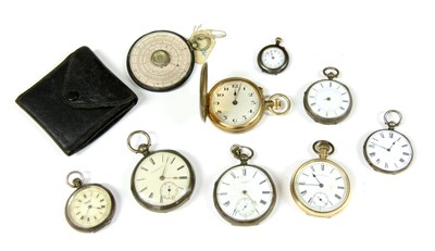 Lot 361 - A collection of eight pocket watches