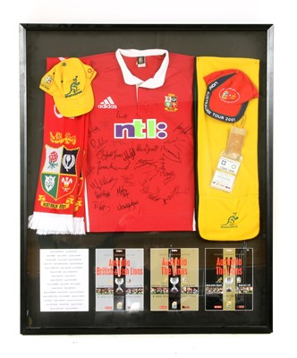 Lot 613 - A British and Irish Lions Australian Tour 2001 autographed shirt