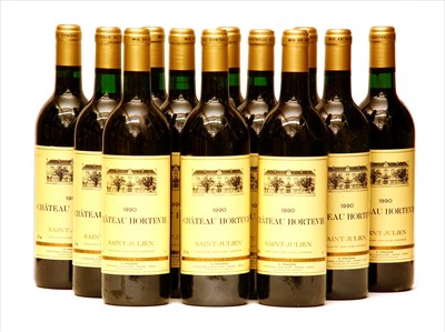 Lot 277 - Château Hortevie, Saint-Julien, 1990, twelve bottles (boxed)