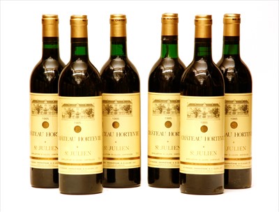 Lot 280 - Château Hortevie, Saint-Julien, 1985, six bottles (in box for twelve)