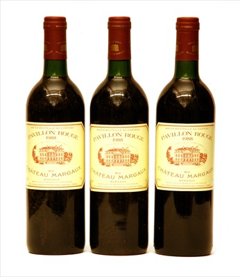 Lot 236 - Pavillon Rouge du Chateau Margaux, 1988, three bottles