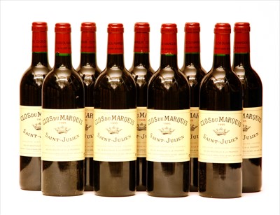 Lot 286 - Clos du Marquis, Saint-Julien, (second wine of 1995, nine bottles