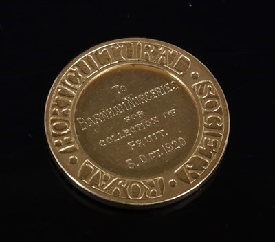 Lot 49 - A Royal Horticultural Society gold medal