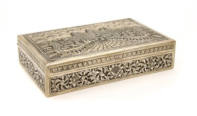 Lot 411 - A Southeast Asian silver box