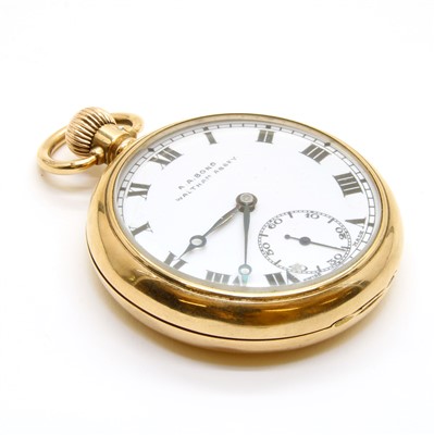 Lot 274 - A 9ct gold open face pocket watch