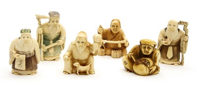 Lot 377 - Six netsuke, early 20th century