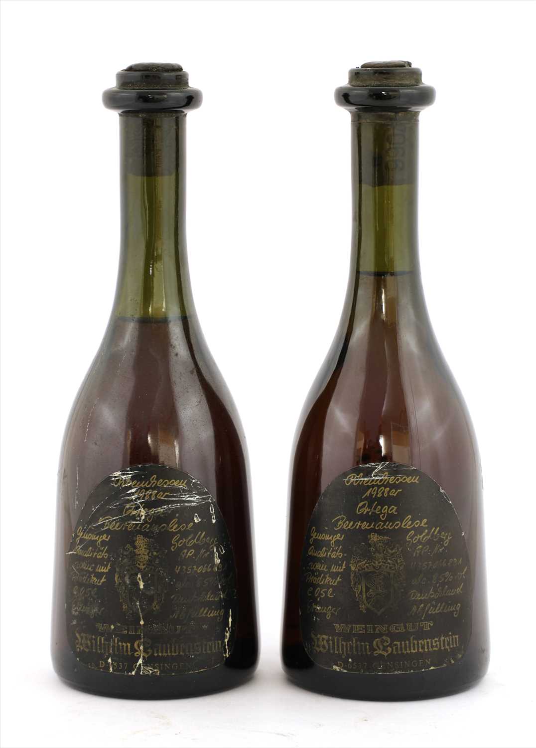 Lot 49 - Ortega Beerenauslese Wilhelm Bauberstrein, 1988, two bottles