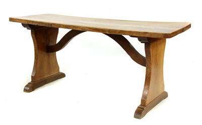 Lot 686 - An elm refectory table