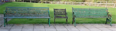 Lot 751 - Two garden benches