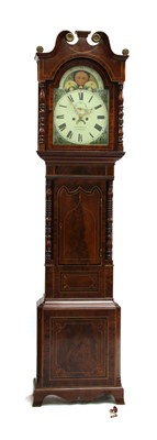 Lot 1599 - Schofield, Dewsbury, a 19th century strung and crossbanded mahogany eight-day longcase clock