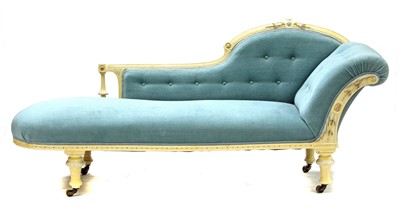 Lot 1638A - A Victorian single end chaise longue