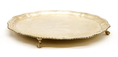 Lot 413 - A silver salver