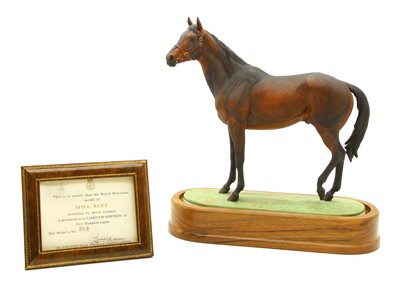 Lot 357 - A Royal Worcester limited edition model of horse 'Mill Reef'
