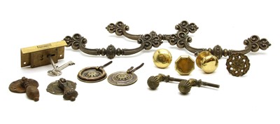 Lot 459 - A collection of brass fittings and similar