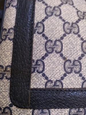 Lot 266 - A vintage Gucci blue 'Accessory Collection' shoulder bag