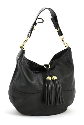 Lot 695 - A Mulberry 'Greta' black hobo bag